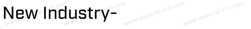 New Industry字体转换